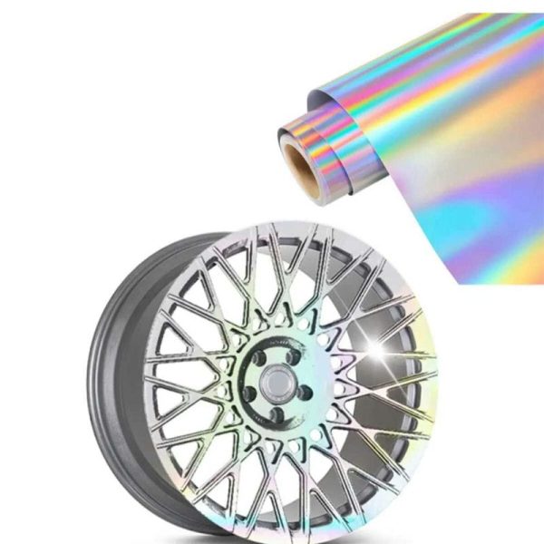 Hologram Gökkuşağı Rainbow Araç Motosiklet Jant Kaplama Folyosu Boyut: (50Cmx1 Metre)